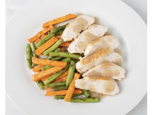 BBQ'd Chicken Breast with Sweet Potato & Green Beans - 350g