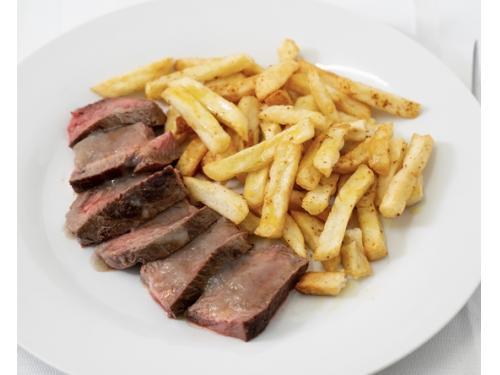 (NEW) Large BBQ’d Rump Steak with Potato Fries - 450g