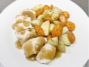 Large Roast Chicken Breast with Roasted Vegetables - 500g