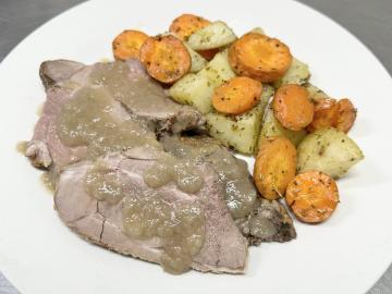 Roast Beef with Roasted Vegetables - 350g